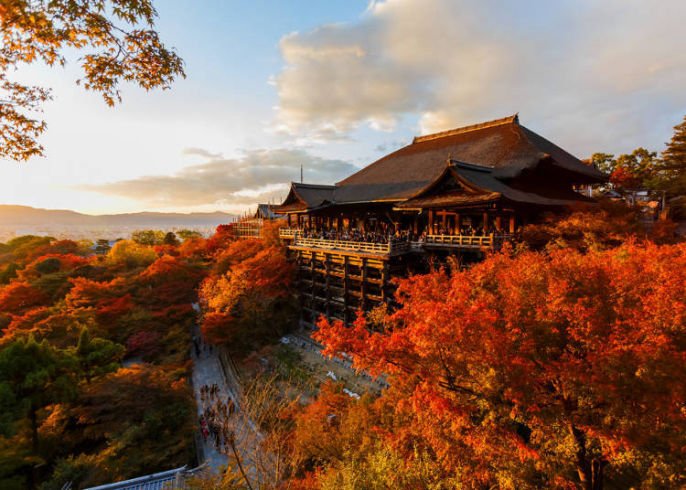 templul Kyomizu Dera, templul apei pure, înscris în patrimoniul mondial UNESCO